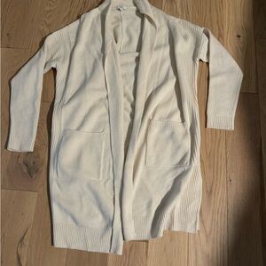 Vince Cream wool Cashmere Long Cardigan Sweater S